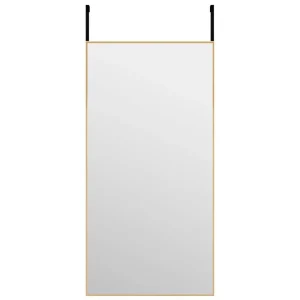 VidaXL Miroir De Porte Doré 40×80 Cm Verre Et Aluminium soldes de Noël 8