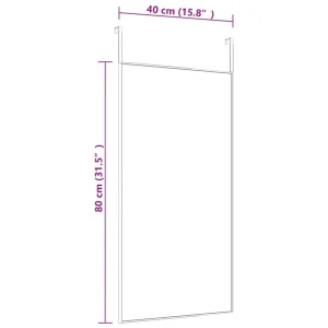 VidaXL Miroir De Porte Doré 40×80 Cm Verre Et Aluminium soldes de Noël 12