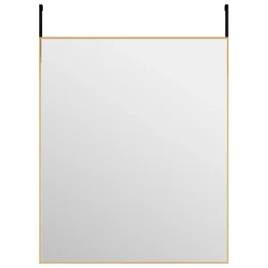 VidaXL Miroir De Porte Doré 50×60 Cm Verre Et Aluminium Retour gratuit en magasin. 8