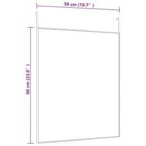 VidaXL Miroir De Porte Doré 50×60 Cm Verre Et Aluminium Retour gratuit en magasin. 12