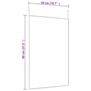 VidaXL Miroir De Porte Doré 50×80 Cm Verre Et Aluminium soldes luxe 12