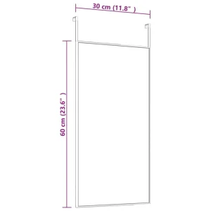 VidaXL Miroir De Porte Noir 30×60 Cm Verre Et Aluminium grande promotion 12