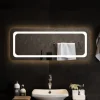 soldes luxe VidaXL Miroir De Salle De Bain à LED 100×40 Cm 16