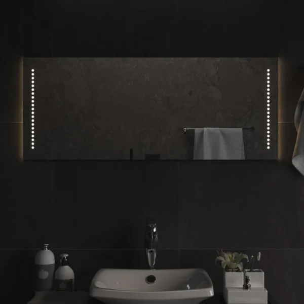 marque pas cher VidaXL Miroir De Salle De Bain à LED 100×40 Cm 1