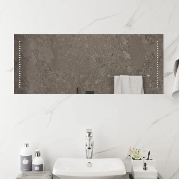 marque pas cher VidaXL Miroir De Salle De Bain à LED 100×40 Cm 3