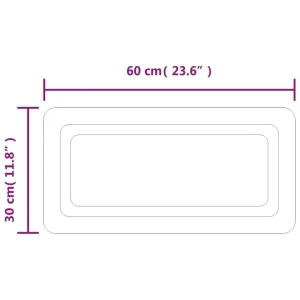 VidaXL Miroir De Salle De Bain à LED 30×60 Cm De Qualité 15