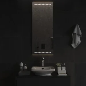 excellent qulity VidaXL Miroir De Salle De Bain à LED 40×100 Cm 9