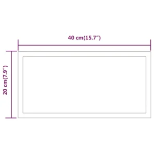 VidaXL Miroir De Salle De Bain à LED 40×20 Cm vente pas cher en ligne 15