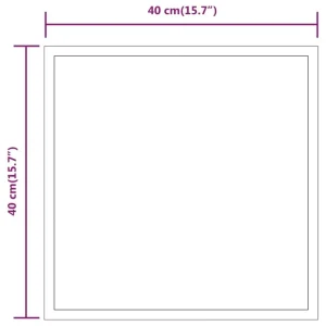 VidaXL Miroir De Salle De Bain à LED 40×40 Cm dernières 15