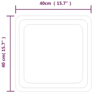 VidaXL Miroir De Salle De Bain à LED 40×40 Cm boutique paris 13