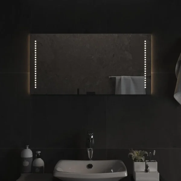 meilleure qualité VidaXL Miroir De Salle De Bain à LED 40×80 Cm 1