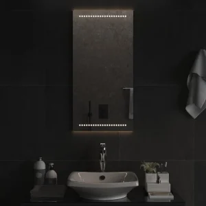 meilleure qualité VidaXL Miroir De Salle De Bain à LED 40×80 Cm 9