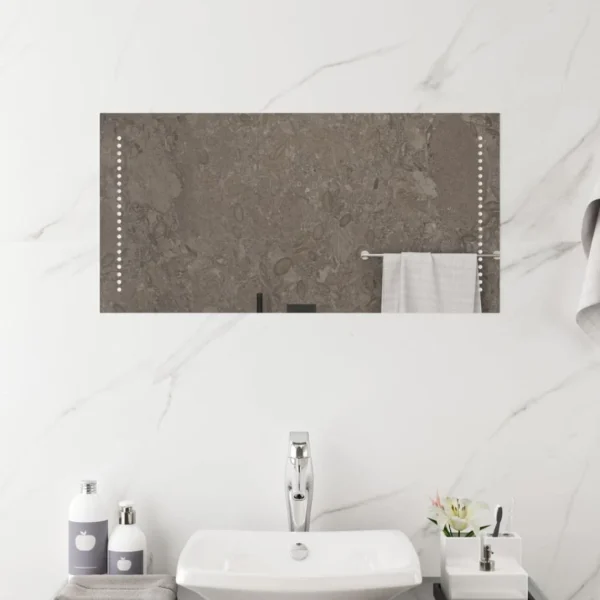 meilleure qualité VidaXL Miroir De Salle De Bain à LED 40×80 Cm 4