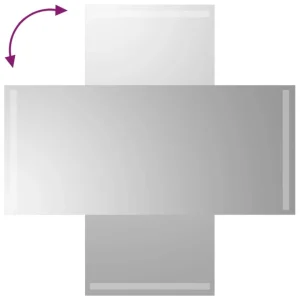 VidaXL Miroir De Salle De Bain à LED 40×90 Cm luxe soldes 11