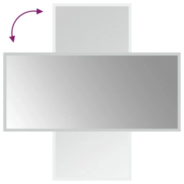 achat pas cher VidaXL Miroir De Salle De Bain à LED 40×90 Cm 6