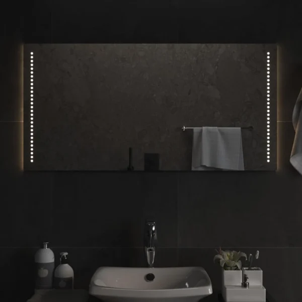 VidaXL Miroir De Salle De Bain à LED 50×100 Cm boutique pas cher 1