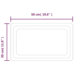 VidaXL Miroir De Salle De Bain à LED 50×30 Cm Vente 15