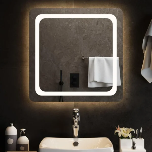 VidaXL Miroir De Salle De Bain à LED 60×60 Cm Paiement sécurisé 1