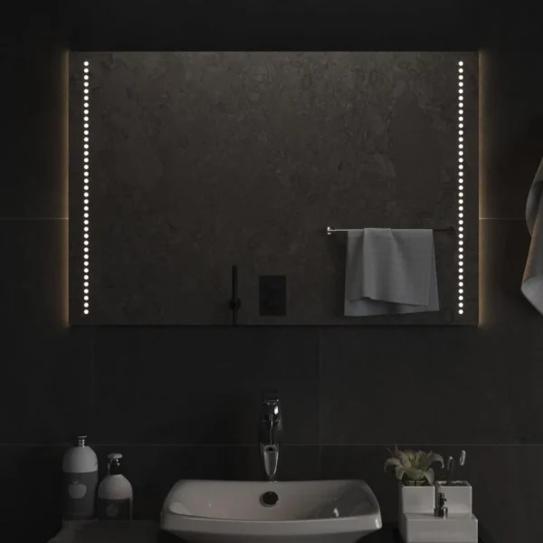 VidaXL Miroir De Salle De Bain à LED 60×90 Cm à prix promos 1