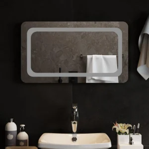 soldes pas cher VidaXL Miroir De Salle De Bain à LED 70×40 Cm 9