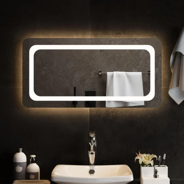 à prix très bas VidaXL Miroir De Salle De Bain à LED 80×40 Cm 1