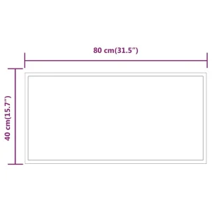 VidaXL Miroir De Salle De Bain à LED 80×40 Cm luxe soldes 15