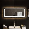 achat pas cher VidaXL Miroir De Salle De Bain à LED 90×40 Cm 13