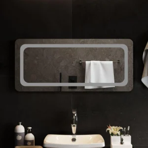 achat pas cher VidaXL Miroir De Salle De Bain à LED 90×40 Cm 9