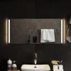 Retour Facile et Gratuit VidaXL Miroir De Salle De Bain à LED 90×40 Cm 14