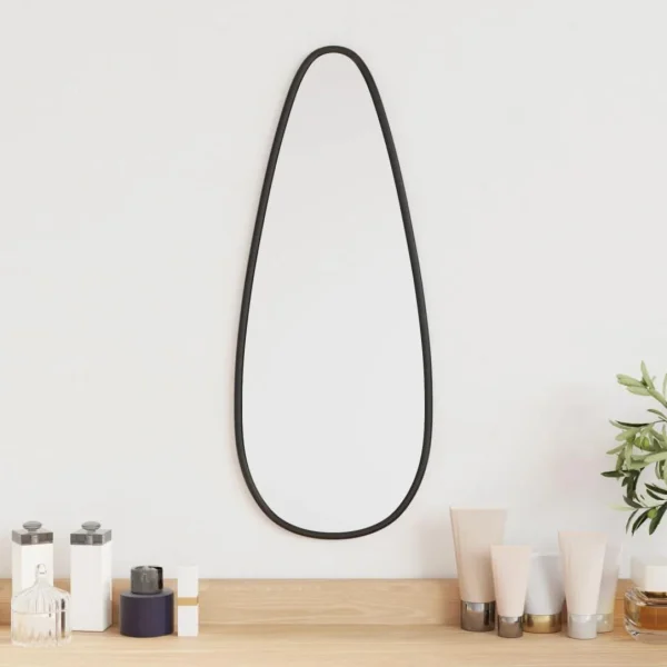 Nouveau VidaXL Miroir Mural Noir 50×20 Cm 1