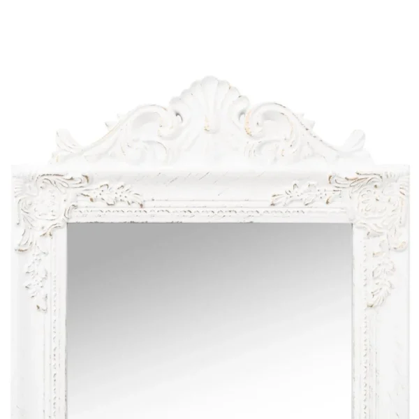 Boutique VidaXL Miroir Sur Pied Blanc 40×160 Cm 5