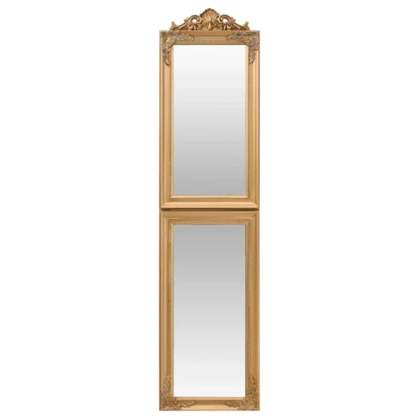 VidaXL Miroir Sur Pied Doré 40×160 Cm Meilleur Service 3