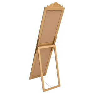 VidaXL Miroir Sur Pied Doré 40×160 Cm Meilleur Service 11