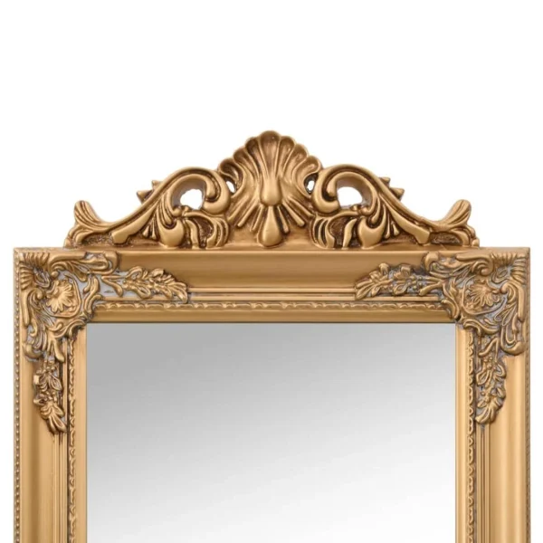 VidaXL Miroir Sur Pied Doré 40×160 Cm Meilleur Service 5