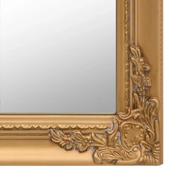 VidaXL Miroir Sur Pied Doré 40×160 Cm Meilleur Service 6