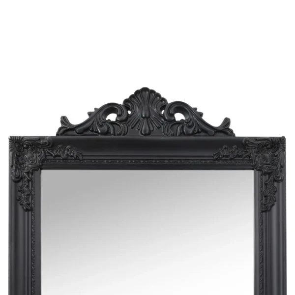 VidaXL Miroir Sur Pied Noir 45×180 Cm france 5